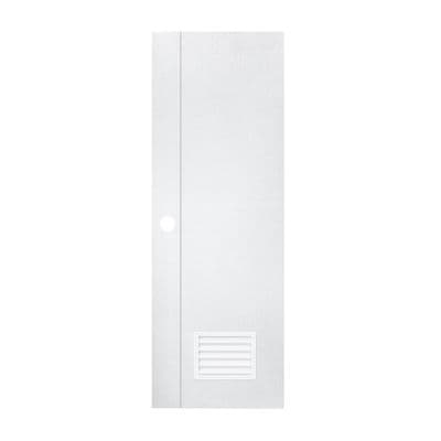 ประตูภายใน VINYL ผิว Revo เซาะร่อง MASTERWOOD รุ่น MPSW001-I ขนาด 70 x 200 ซม. สีขาว (เจาะลูกบิด)