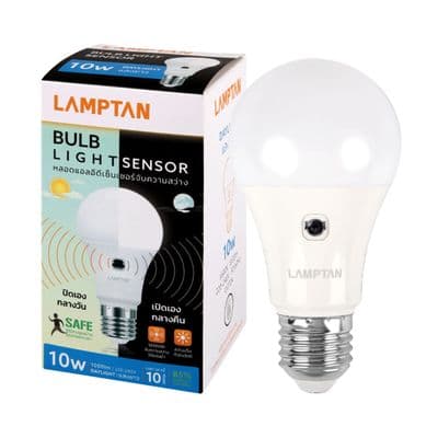 หลอดไฟ LED 10 วัตต์ Daylight LAMPTAN รุ่น LIGHT SENSOR E27