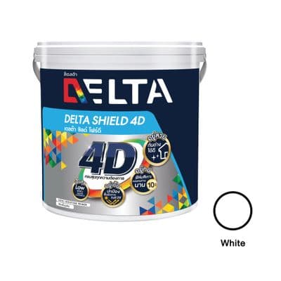 สีรองพื้นปูนใหม่ DELTA รุ่น Delta Shield 4D ขนาด 1 แกลลอน สีขาว