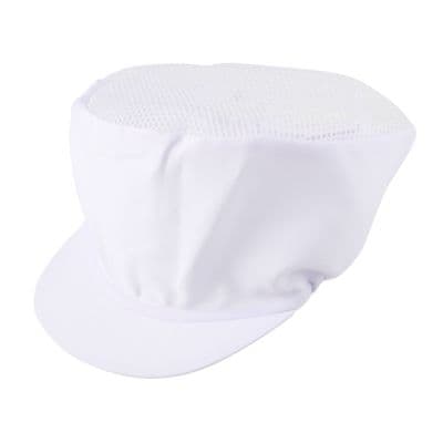 หมวกคลุมติดตาข่ายติดยางยืด ฐานะภัณฑ์ รุ่น CH4N สีขาว